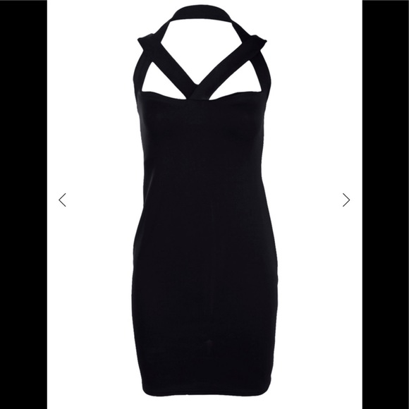 US 12 DESI STRAPPY BODICE BODYCON DRESS - Picture 3 of 12